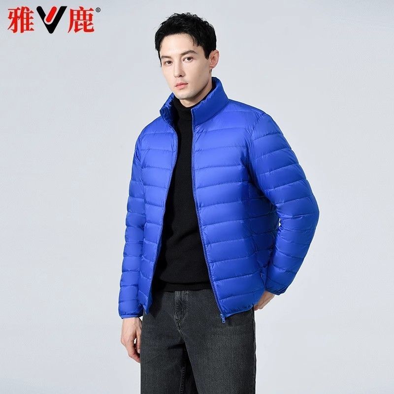 2024 New Style Lightweight Cotton Western Style Clothing Men's Short Lightweight Anti-Season Light Warm Jacket Fashionable Stitching