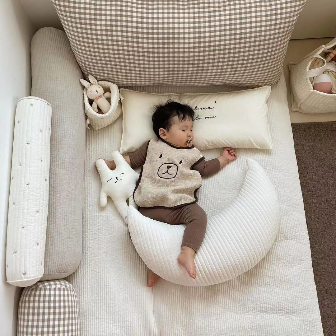 South Korea ins moon baby soothing pillow baby sleeping pillow side sleeping pillow safety artifact anti-startling