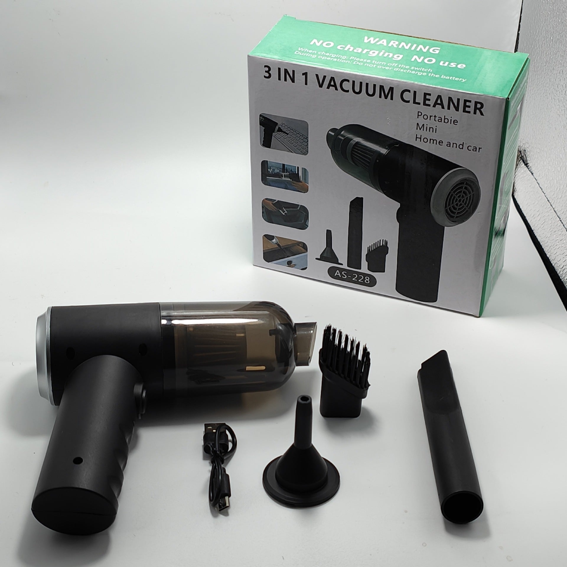 Car Vacuum Cleaner with Super Strong Suction, High Power, Wireless Charging, Smart, Portable, Desktop, Handheld, Small, Powerful Vacuum Cleaner
