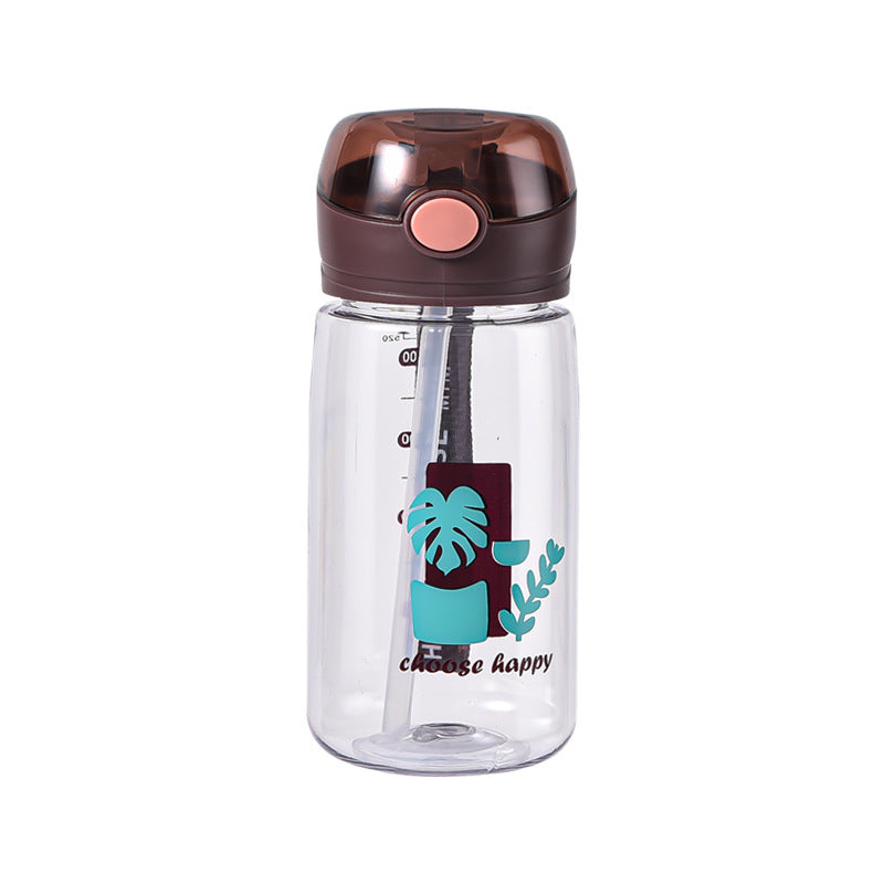 Tea Cup Summer Large Capacity High-Value Male and Female Student Cup with Straw Water Cup High Temperature Resistant Sports Pot