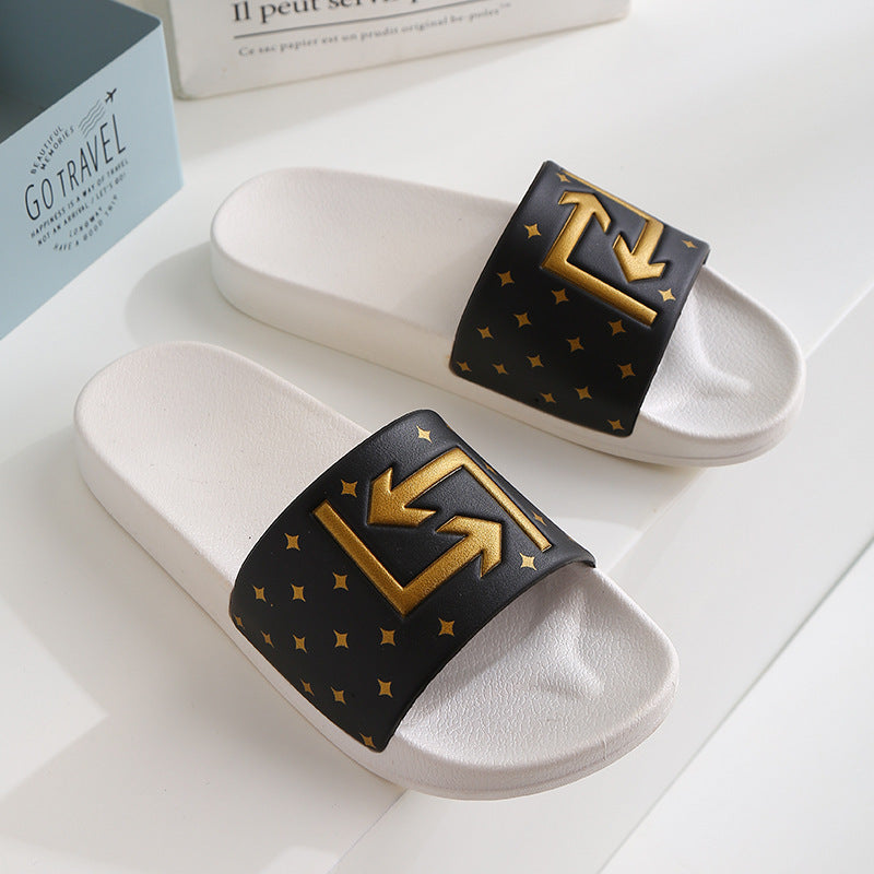 Home Slippers Women's Indoor Bathroom Non-slip Sandals Summer Outdoor Casual Fashion Slippers Outdoor Couple Slippers