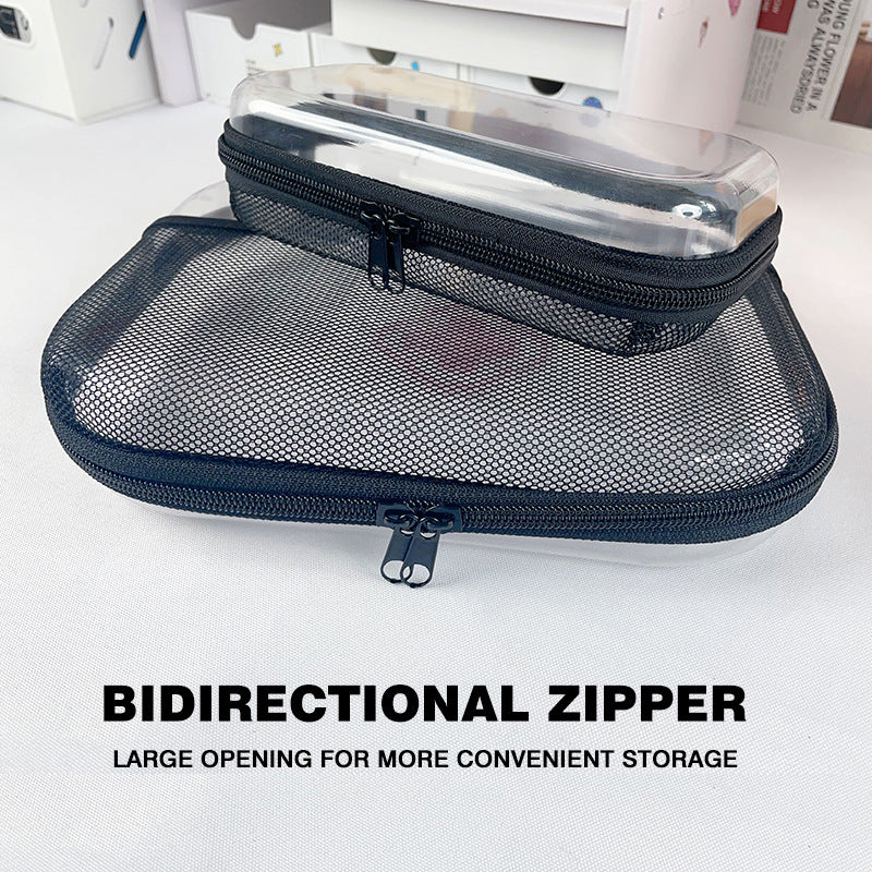 2025 Cross-Border Amazon Pet Mesh Tote Bag Zipper Mesh Storage and Sorting Bag Storage Bag Cross-Border Hot Seller