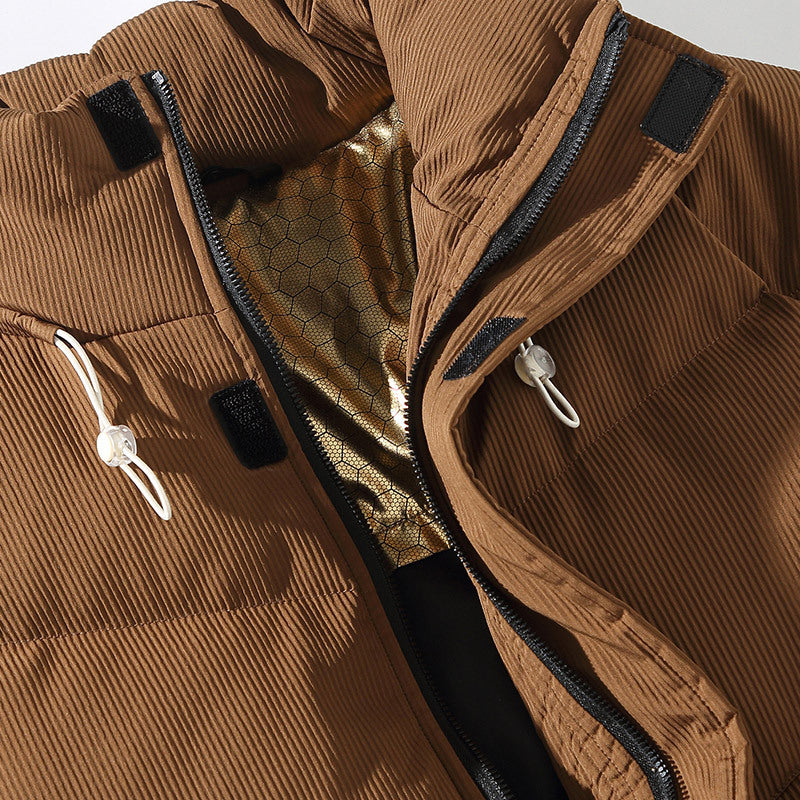 American Street Fashion Brand Graphene Winter Thickened I Charge Daily Casual All-match Cotton Jacket