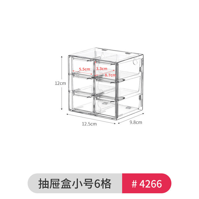 Mirror Cabinet Storage Box Bathroom Cosmetics Storage Rack Dressing Table Skin Care Product Mask Bathroom Desktop Organization Box