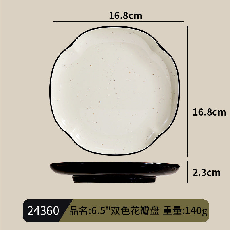 Buffet Tripe Plate Dishes and Dinnerware Mealamine Vegetable Barrel Snacks Cold Dishes Square Plate Hot Pot Shop Special Barbecue Plate