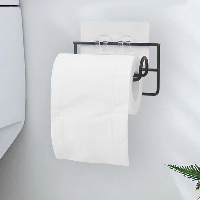 Kitchen Bathroom Suction Cup Storage Rack Creative Metal Storage Rack Cleaning Sponge Storage Rack Tissue Rack Iron