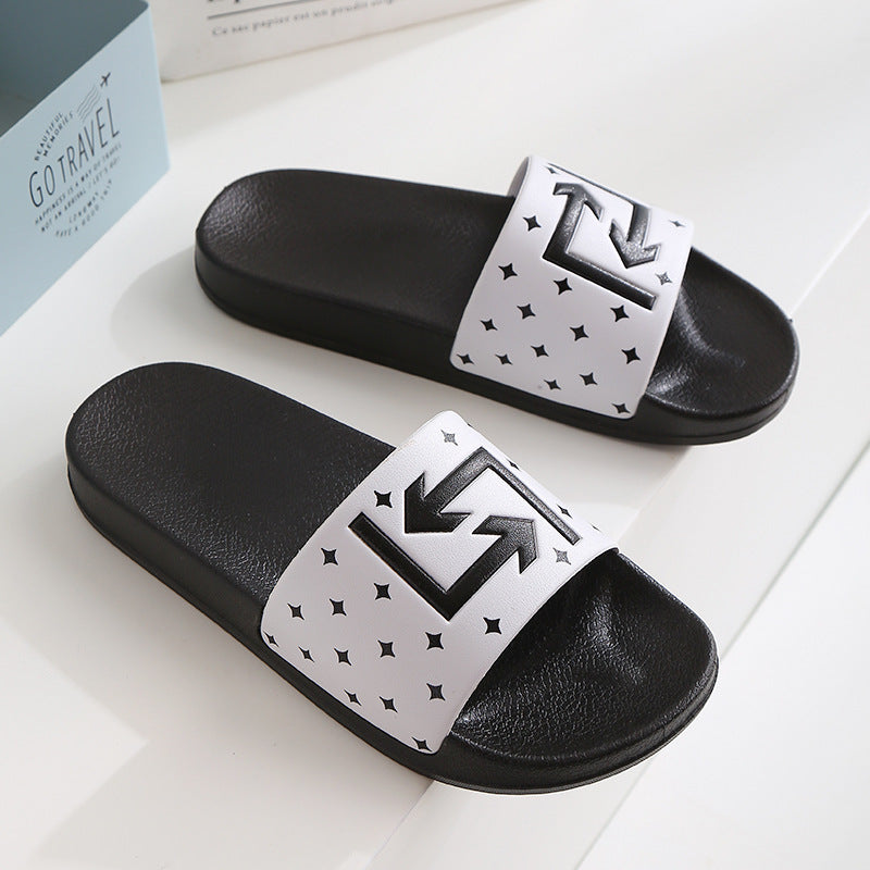 Home Slippers Women's Indoor Bathroom Non-slip Sandals Summer Outdoor Casual Fashion Slippers Outdoor Couple Slippers