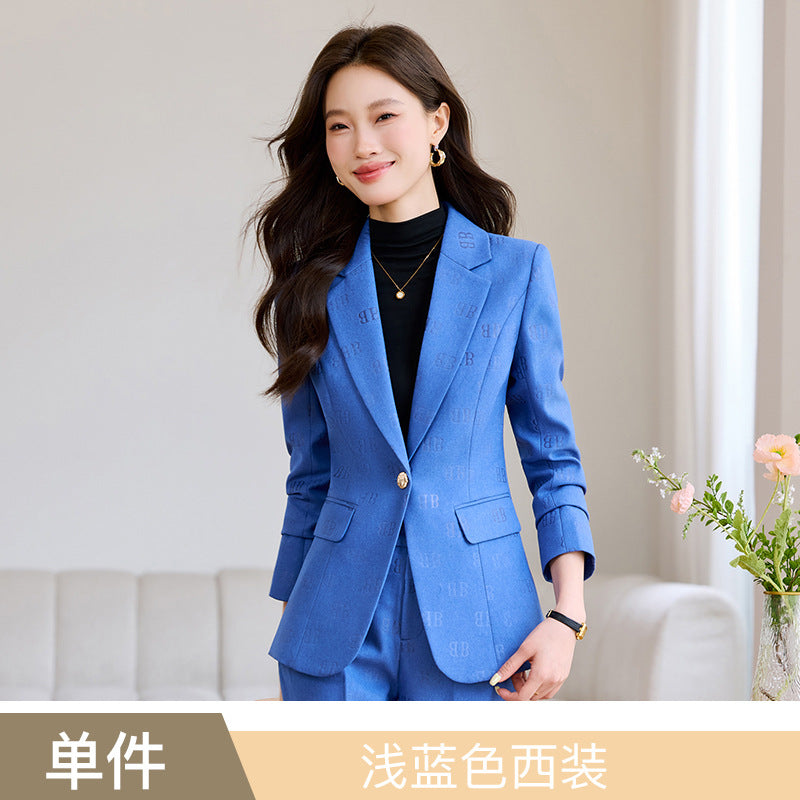 High-End Fashion Letter Printed Suit Suit for Women Spring & Fall 2025 New Design Exquisite Suit Two-Piece Set