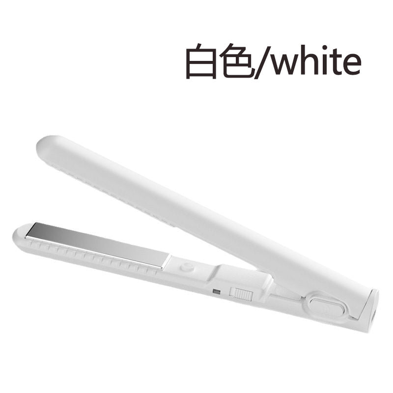 Cross-Border Direct Hair Straightener Curling Iron for Women, Student Dormitory Dual-Use USB Small Electric Hair Straightener and Curling Iron