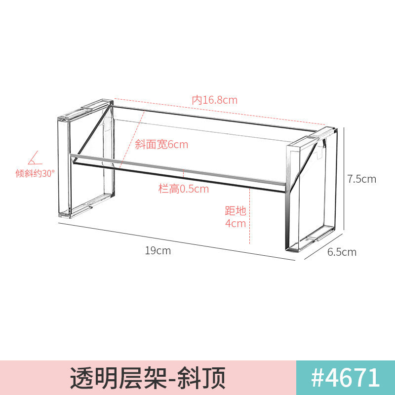 5028. Japan Km.5029. Simple Transparent Shelf, Multiple Hand-Made Display Shelves Can Be Stacked