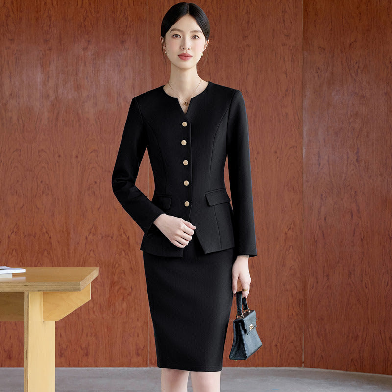 Suit Suit for Women Spring & Fall New Fashion Elegant Goddess Style Professional Wear Formal Wear Beauty Salon Jewelry Store Work Clothes