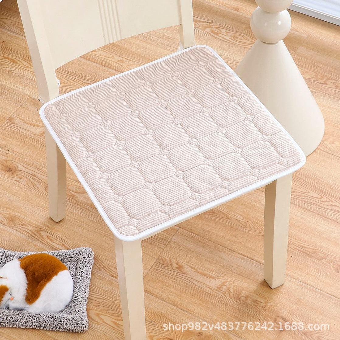 Chair cushion cushion four seasons universal chair cushion office fart cushion restaurant dining chair stool non-slip square seat cushion