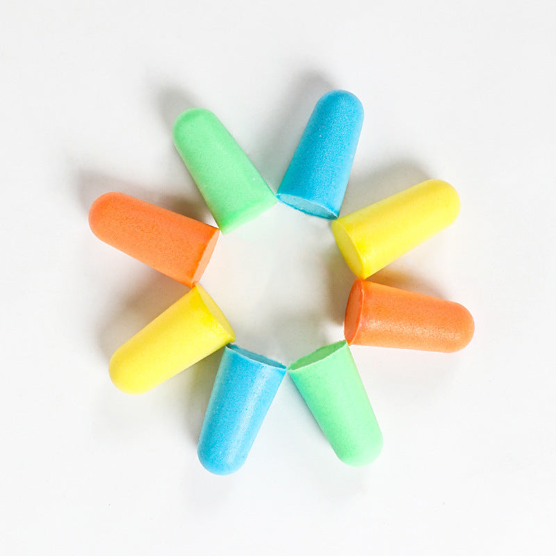 Slow Rebound Sponge Memory Foam Sleep Noise Reduction Isolation Mute Anti-Noise Travel Nap Ready Stock Wholesale Earplugs