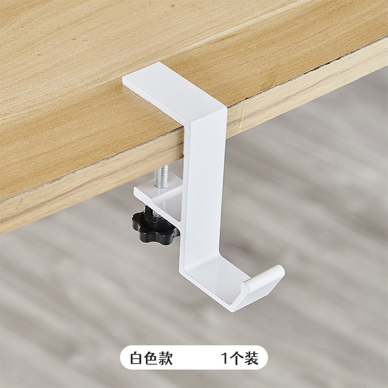 Foldable Tableside Hook, Simple Space Aluminum Hook, Desktop Storage and Organization Hook, Creative Deskside Hook for Students