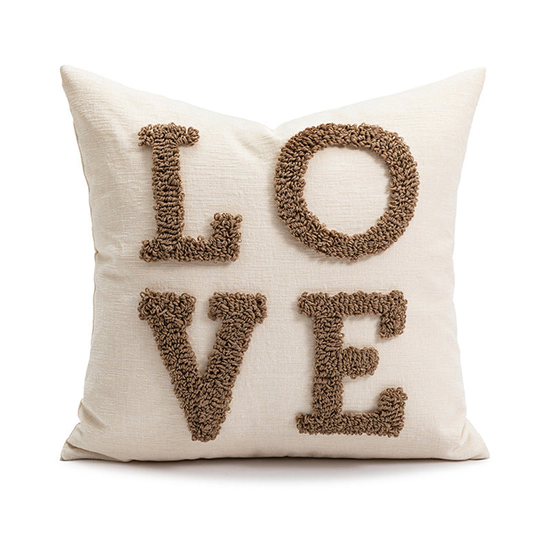 New Christmas pillow holiday decoration love pillow model room bedroom bedside tufted cushion pillowcase wholesale
