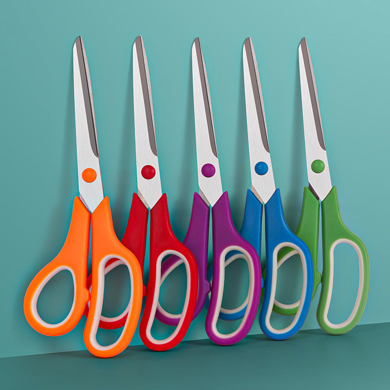 Factory Direct Sales Stainless Steel Office Scissors Student Stationery Scissors Manufacturer Office and Home Use