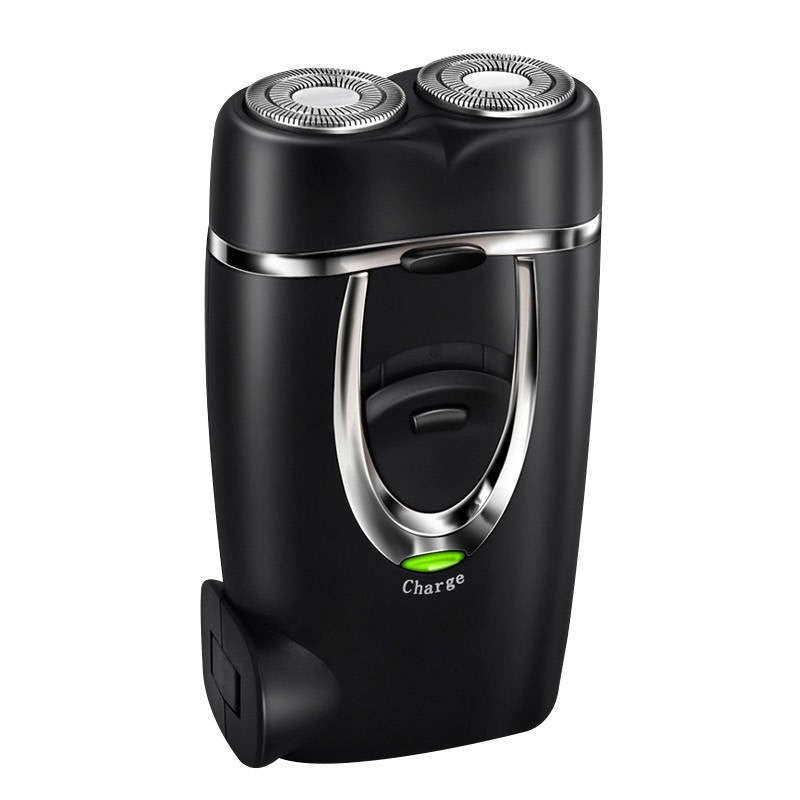 Cross-border Portable Two-head Double-head Magnetic Rechargeable Razor Men's Full-body Washable Electric Shaver Super Clean