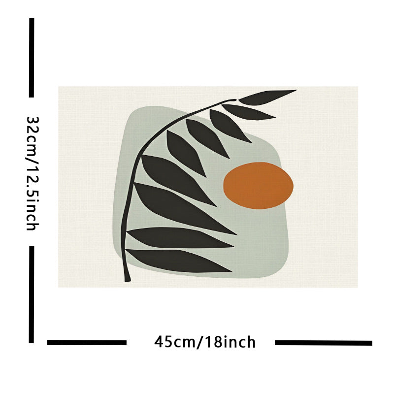Amazon's New Chinese Style Western Place Mats, Digital Printing Insulation Mats, Household Western Place Mats, Student Bowl Mats Wholesale