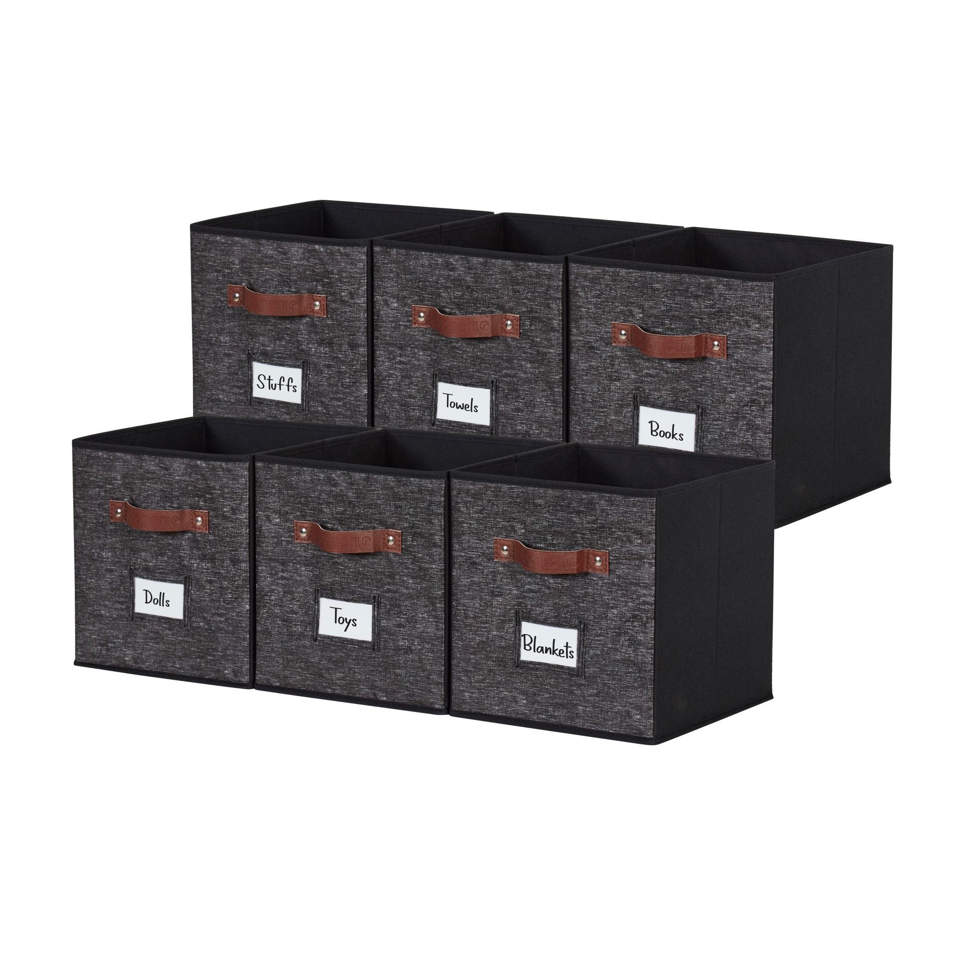 Amazon Lidless Storage Box Fabric Storage Box Foldable Large Drawer Storage Box Toy Storage Box