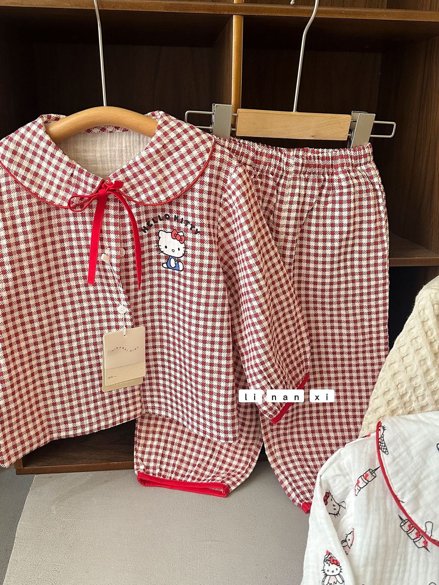 Princess Style Children's Lapel A-Class Cartoon Loungewear Set 2026 Spring New Baby Sweet and Cute Pajamas and Sleep Pants