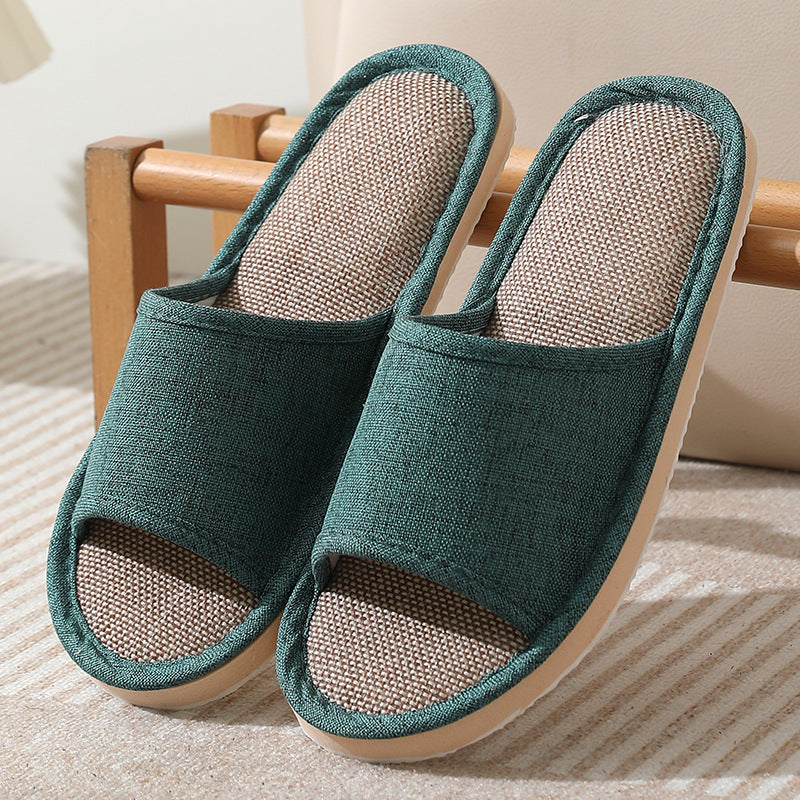 B&B Slippers Linen Hotel Disposable Slippers Beauty Salon Home Couple Men's Thickened Non-Slip Wholesale
