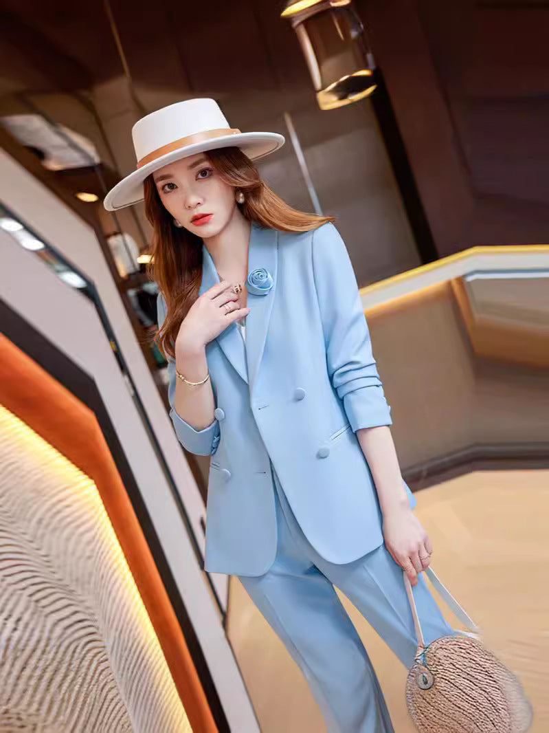 Cross-border spring business attire professional suit women's hotel front desk work clothes women's formal attire beautician work clothes