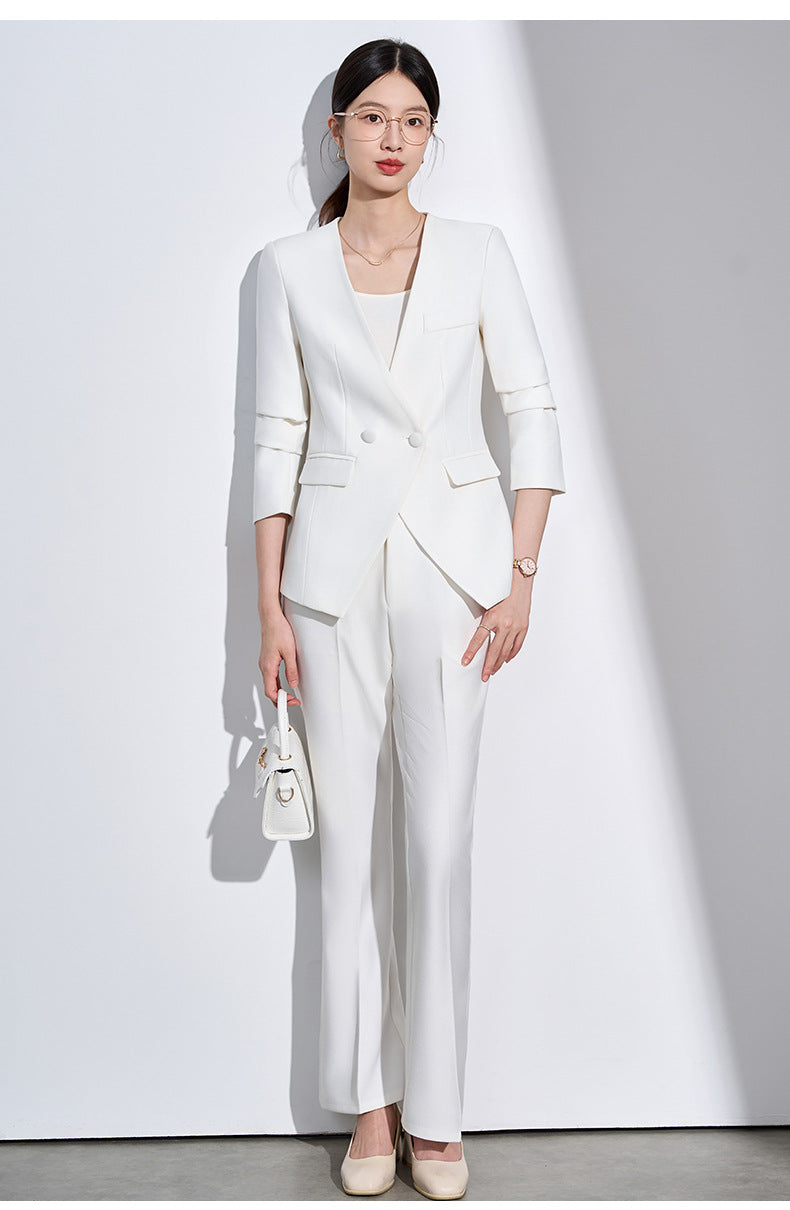 Cross-Border Suit Jacket for Formal Occasions, Fashionable Goddess Style, Versatile, High-End, Elegant, Interview Office Suit Set