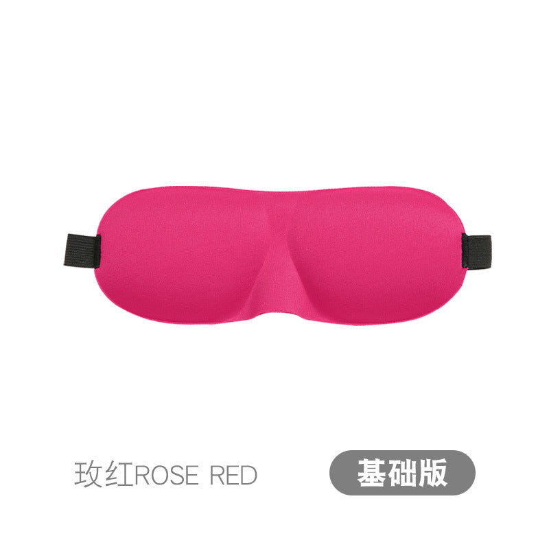 3D Eye Mask Sponge Fabric Light-Blocking Eye Protection Travel Aviation Sleep Unisex Customizable Logo Full Blackout