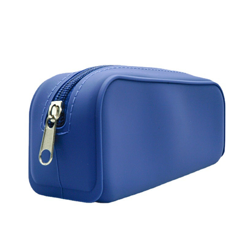 Silicone Pencil Case, Multi-Functional Storage Bag, Stationery Bag for Primary and Secondary School Students, Simple Digital Cosmetic Bag, Silicone Cosmetic Bag