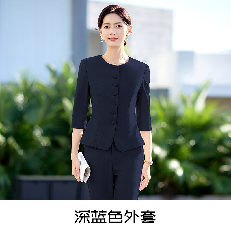 New Chinese Style Professional Skirt Classy Suit Suit for Women 2025 New Sales Workwear Conference Reception Work Clothes Summer