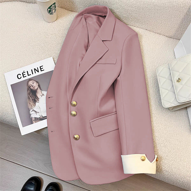 2026 New Style Elegant Commuter Blazer for Women, Spring and Autumn, Unique Design, Trendy Cross-Border Suit