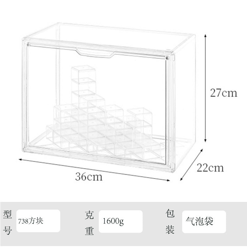 Blind Box Storage Display Stand Desktop Transparent Dustproof Acrylic Lego Bubble Mate Storage Cabinet Hand Display Box
