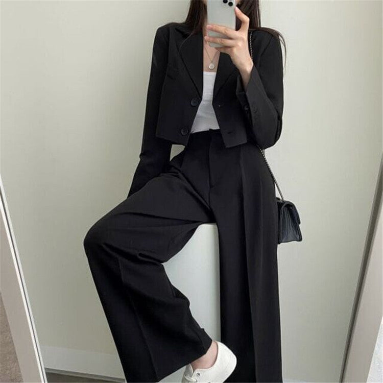 Autumn 2022 New khaki Small Suit Jacket Women's High Sense Small Temperament Commuter Suit suit