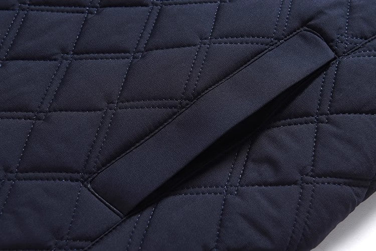 Dad's Winter Outwear, Cotton-Padded Outwear, Middle-Aged and Elderly Men's Cotton-Padded Thickeneded Cotton-Padded Jacket, Autumn and Winter Grandpa's Stand-Up Collar Top