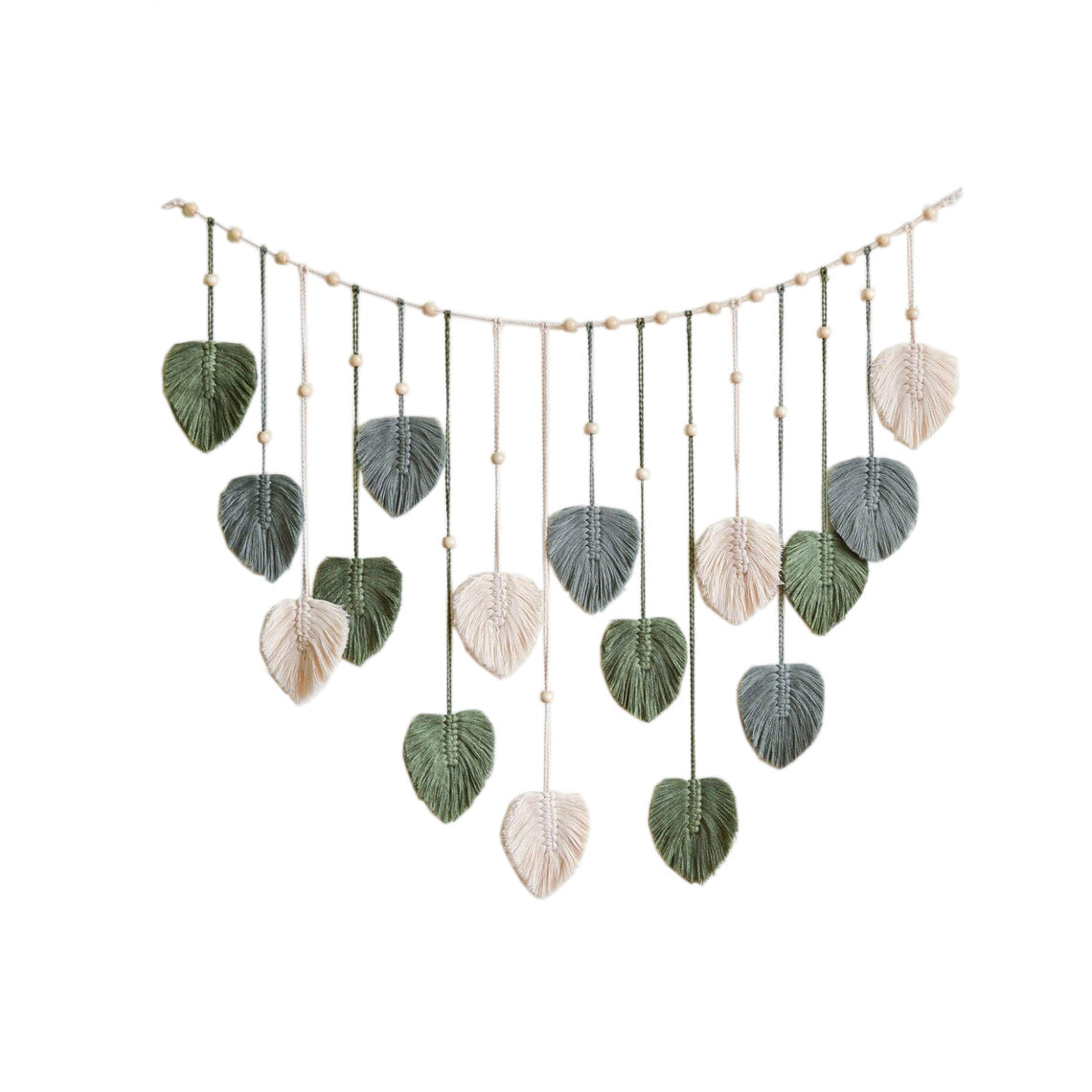 Nordic Handmade Woven Leaf Tapestry Bohemian Photo Homestay Bedroom Children's Room Background Wall Wall Decorations