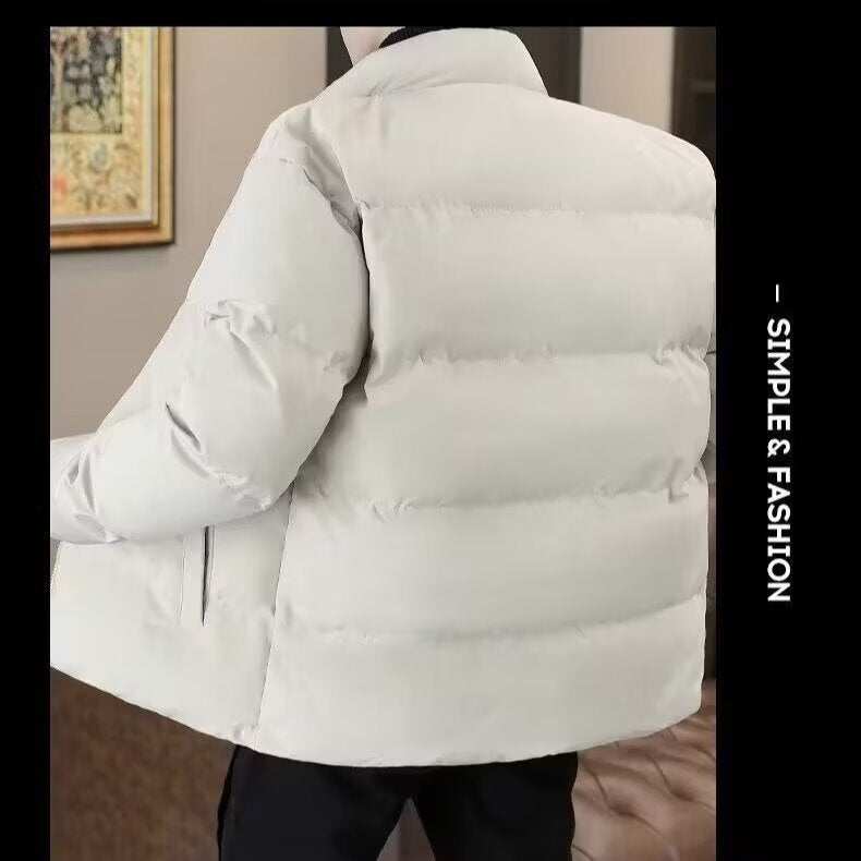 Winter Youth Stylish Cotton Jacket for Boys, Thickened Warm Padded Sports Casual Coat, Thickened Cold-Proof