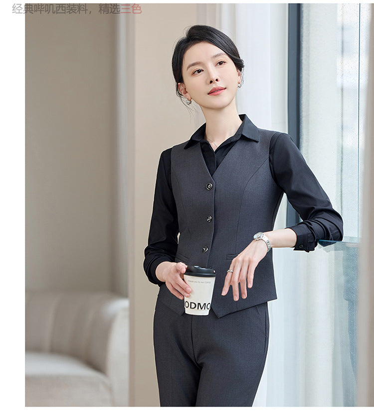 Professional Vest Suit Female Hotel Sales Office Waiter Formal Suit Vest Vest Property Teacher Work Clothes
