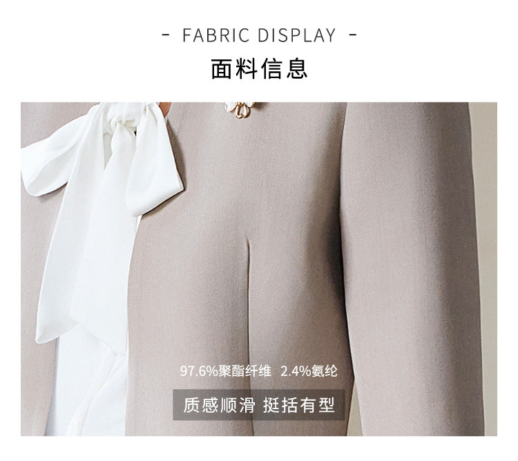 High-End Spring & Fall Hotel Front Desk Professional Wear Long-Sleeved Sales Department Reception 4S Store Sales Consultant Fashion Suit Suit