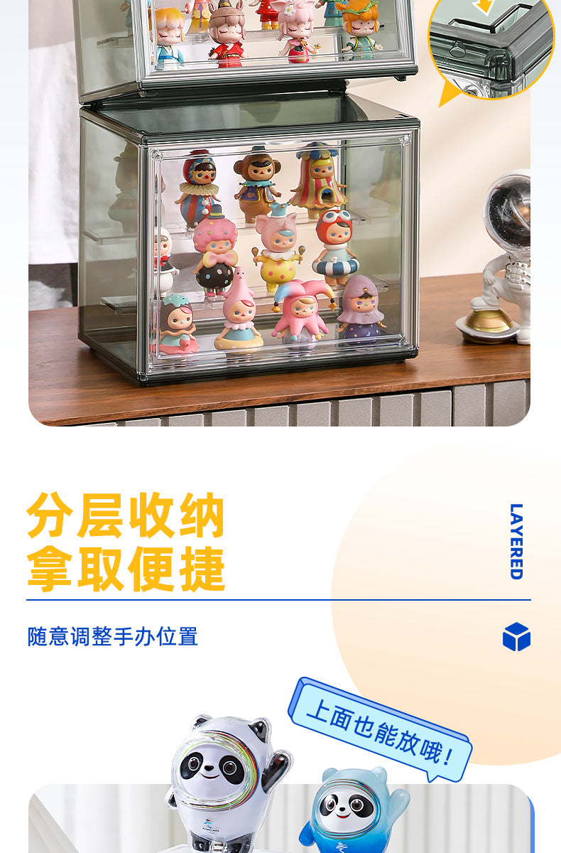 Blind Box Storage Display Stand Desktop Transparent Dustproof Acrylic Lego Bubble Mate Storage Cabinet Hand Display Box