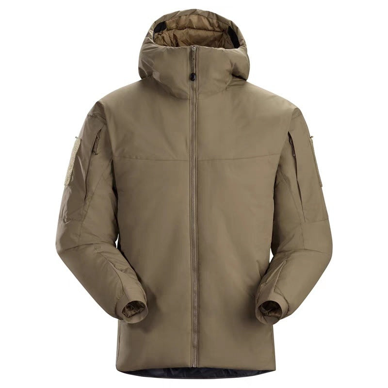 Men's Thickened Tactical Camouflage Jacket with Hidden Astro Boy Design for Winter