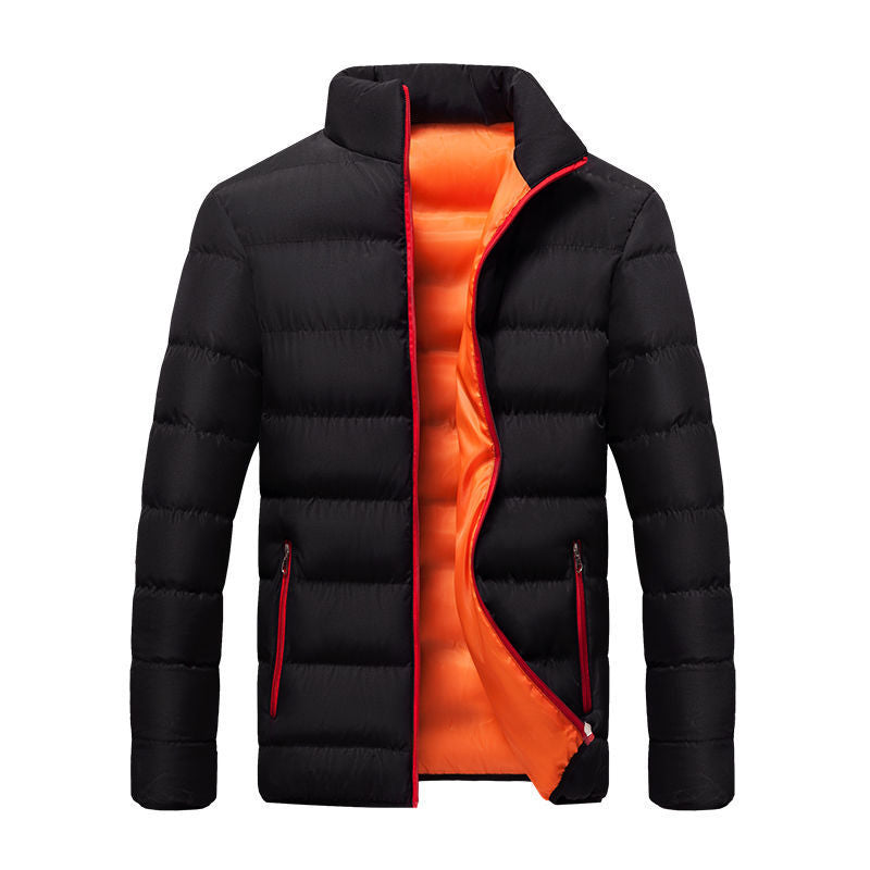Cotton Coat Men's Coat Youth Short Winter Clothes Korean Fashionable Men's Velvet Cotton Coat Winter Cotton Coat Student's Cotton Coat