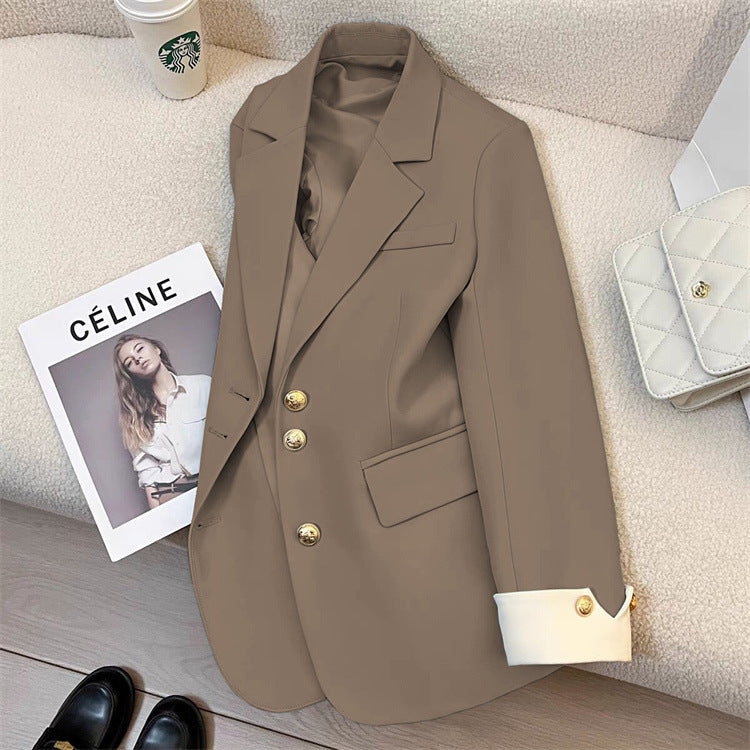 2026 New Style Elegant Commuter Blazer for Women, Spring and Autumn, Unique Design, Trendy Cross-Border Suit