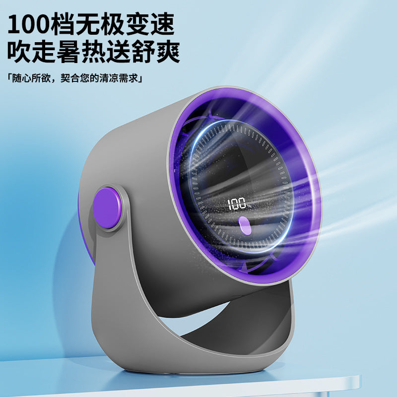 Desktop Fan 2025 New Office Desk Silent Refrigeration Small Fan Wall-Mounted Kitchen Special Electric Fan