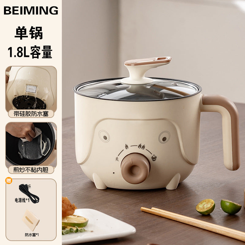 Electric Cooking Pot, Multifunctional Dormitory Small Electric Pot, Electric Hot Pot, Non-Stick Electric Steaming Pot, Noodle Cooking Pot, Electric Hot Pot, European and British Regulations