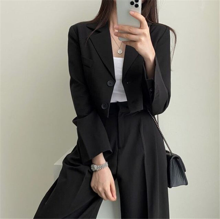 Autumn 2022 New khaki Small Suit Jacket Women's High Sense Small Temperament Commuter Suit suit