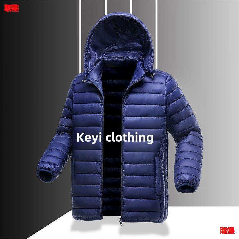 Purchase Off-Season Men's Cotton Coats, Lightweight Fleece-Lined Cotton Coats, and Large-Size Cotton Coats for Men and Middle-Aged Men