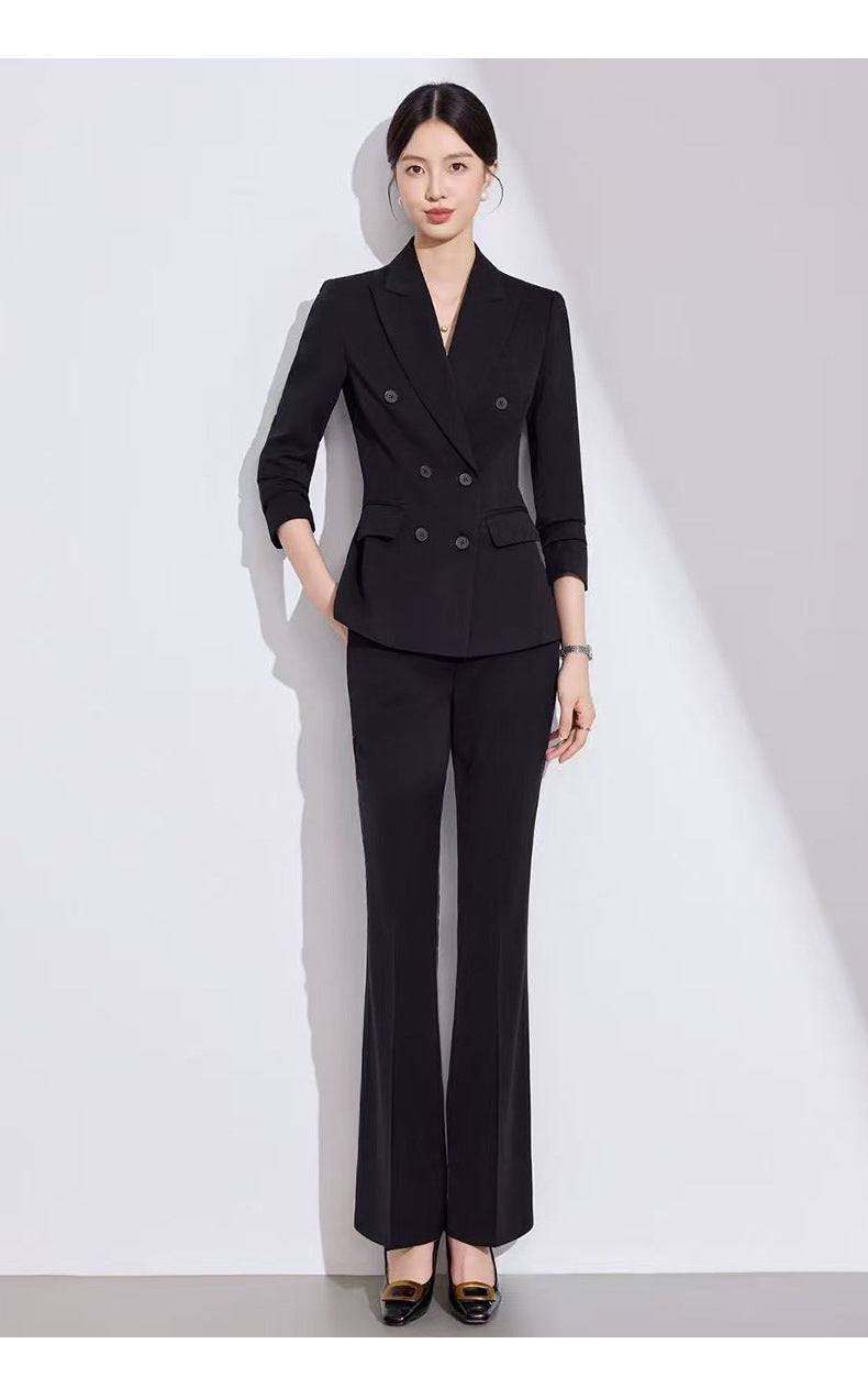 2025 Autumn and Winter Casual Fashion Suit Pants Business Wear Women's Cross-Border Export Pants Suit 6913