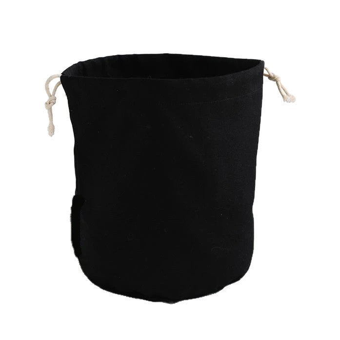 Canvas Round Bottom Drawstring Bag Storage Bag Bucket Bag Built-In Bag Vegetable Basket Liner Bag Sundry Bag Dust Bag