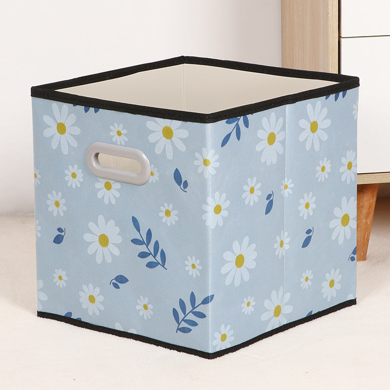 Amazon Lidless Storage Box Fabric Storage Box Foldable Large Drawer Storage Box Toy Storage Box