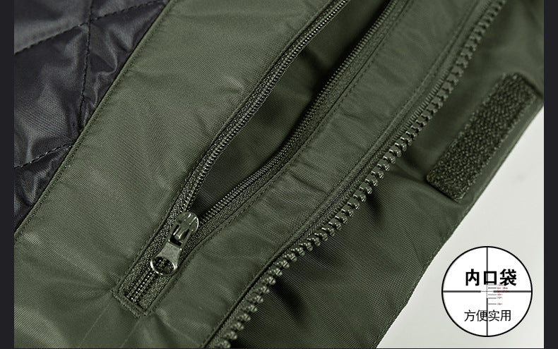 60601 winter pilot cotton-padded coat windproof waterproof loose jacket men's plus size jacket coat